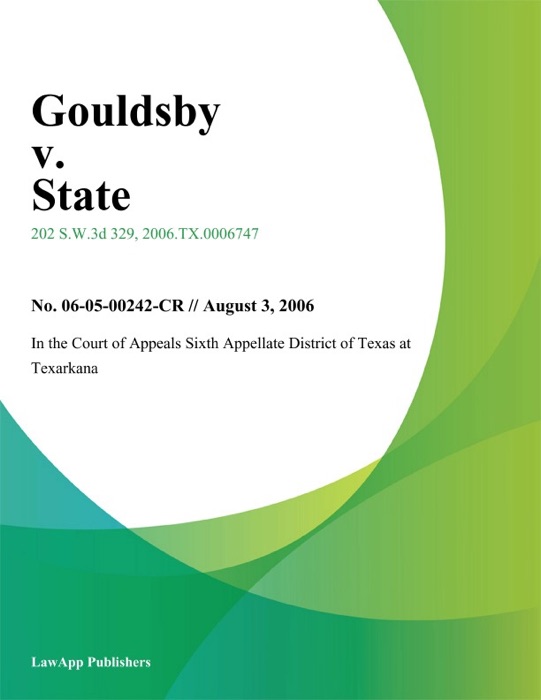 Gouldsby v. State