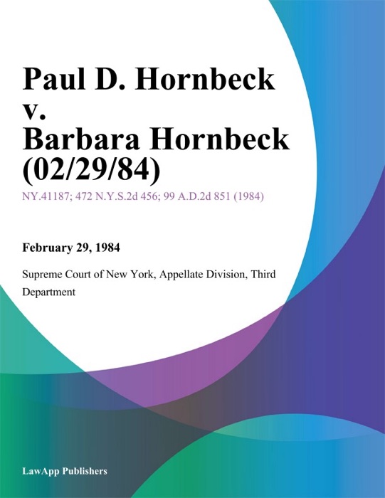 Paul D. Hornbeck v. Barbara Hornbeck