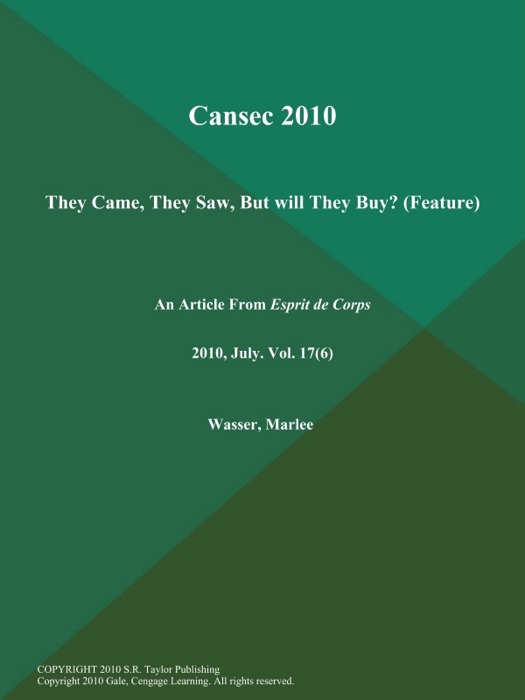 Cansec 2010: They Came, They Saw, But will They Buy? (Feature)