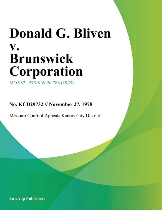 Donald G. Bliven v. Brunswick Corporation