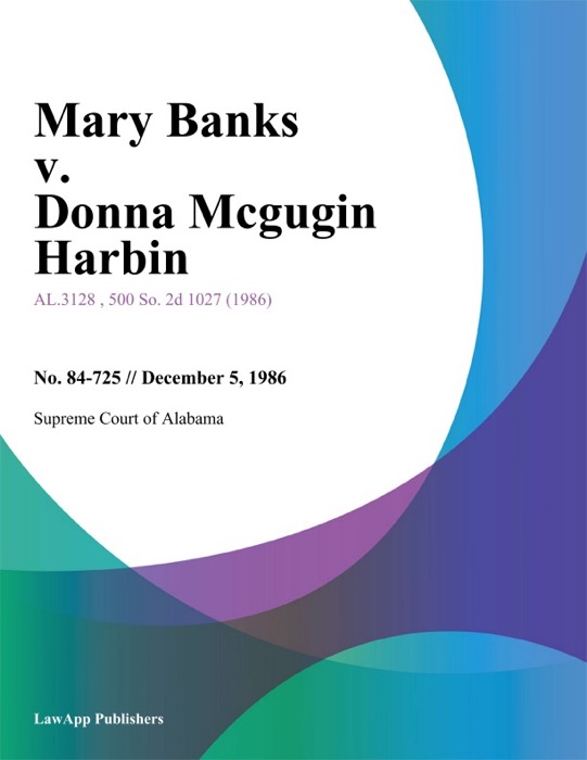 Mary Banks v. Donna Mcgugin Harbin