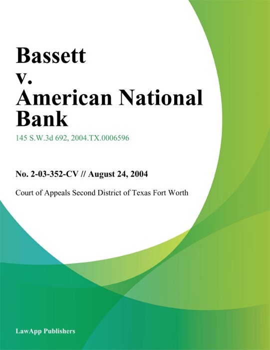 Bassett V. American National Bank