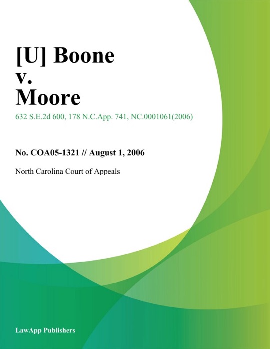 Boone v. Moore