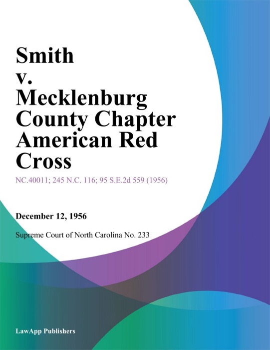 Smith v. Mecklenburg County Chapter American Red Cross