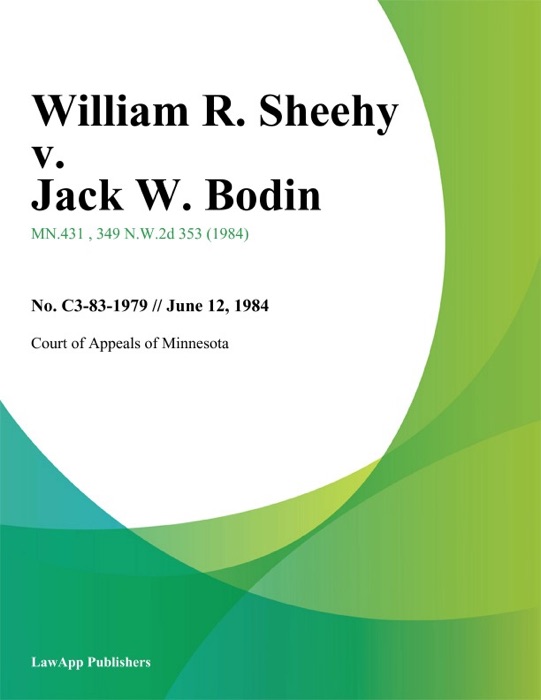 William R. Sheehy v. Jack W. Bodin