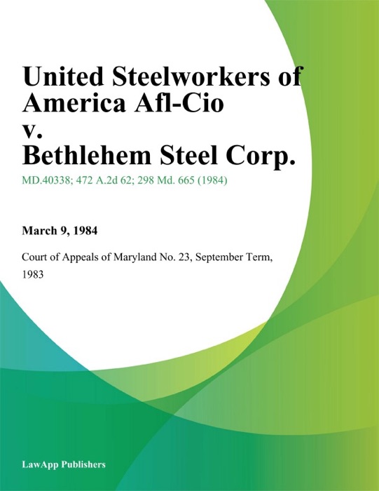 United Steelworkers of America Afl-Cio v. Bethlehem Steel Corp.