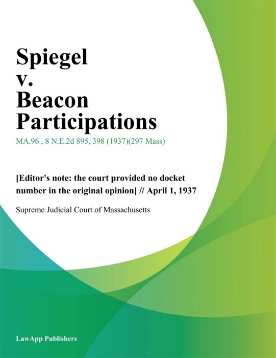 Spiegel v. Beacon Participations