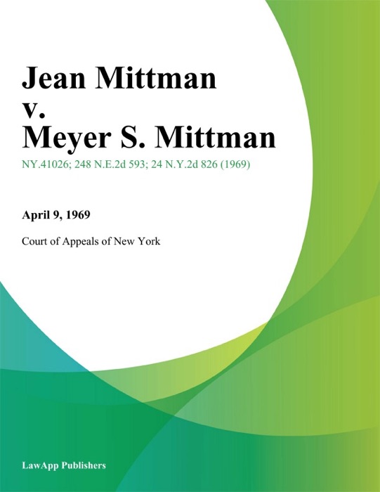 Jean Mittman v. Meyer S. Mittman