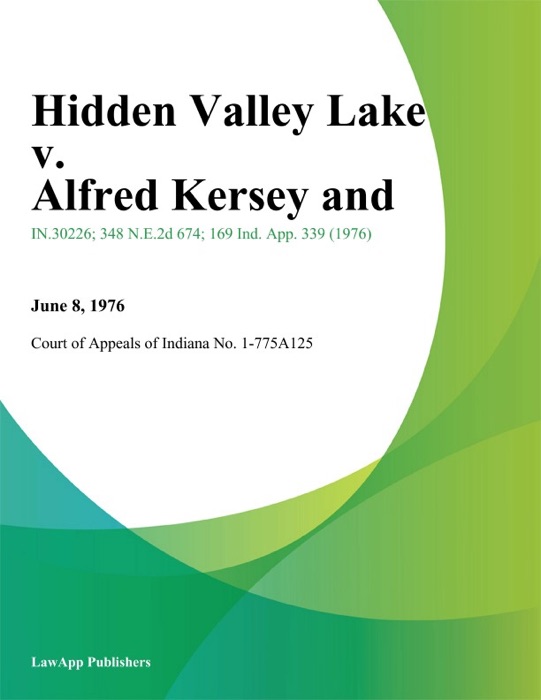 Hidden Valley Lake v. Alfred Kersey and