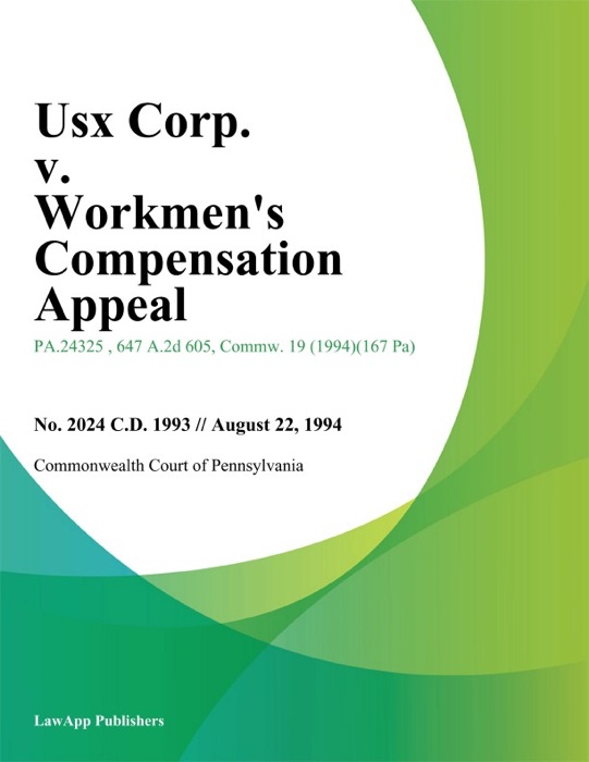 Usx Corp. v. Workmen's Compensation Appeal