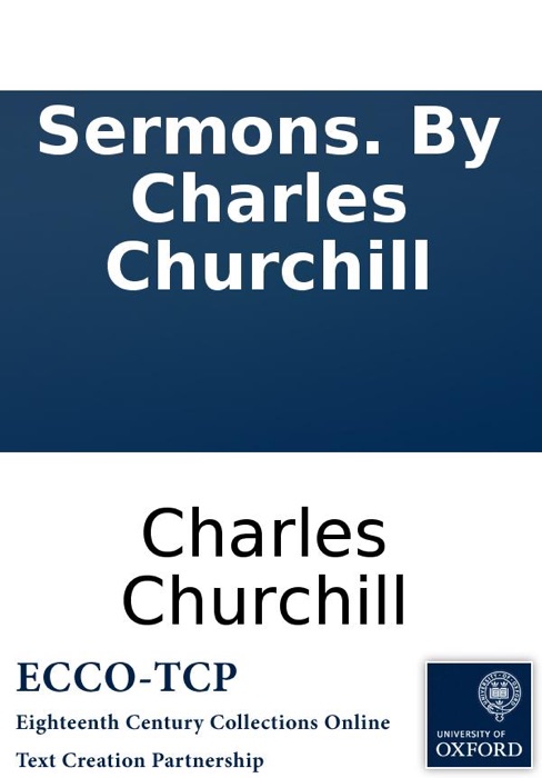 Sermons. By Charles Churchill