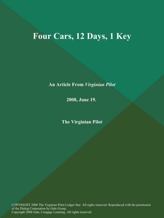 Four Cars, 12 Days, 1 Key
