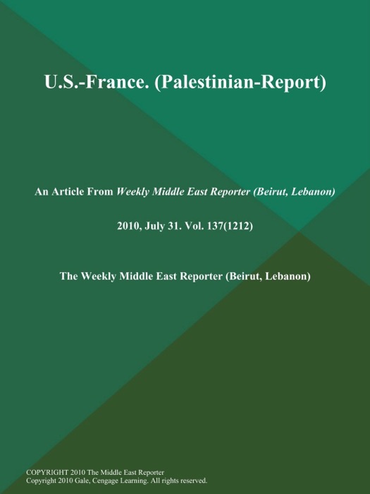 U.S.-France (Palestinian-Report)