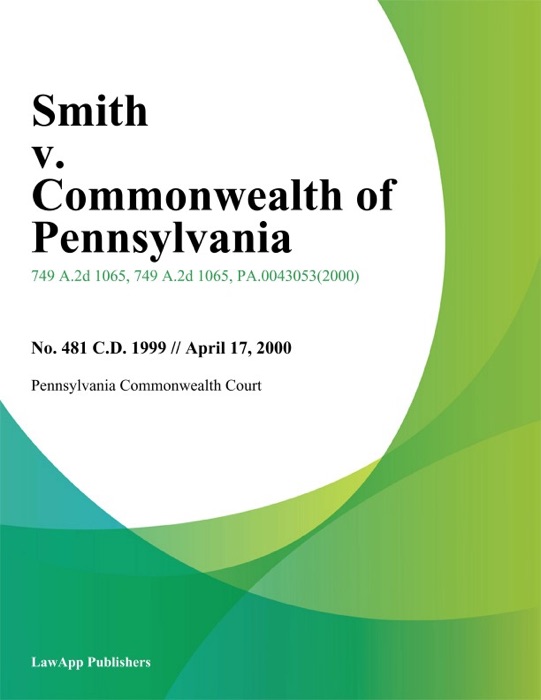Smith v. Commonwealth of Pennsylvania