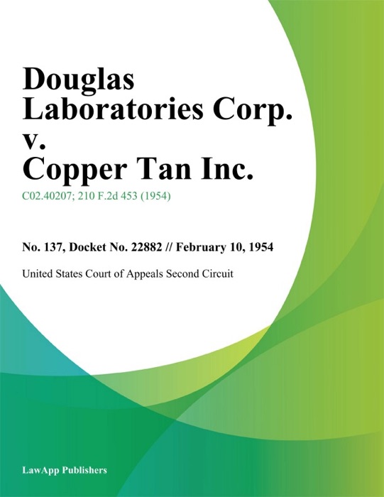 Douglas Laboratories Corp. v. Copper Tan Inc.