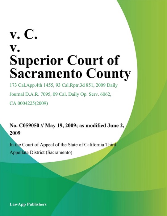 V. C. v. Superior Court of Sacramento County