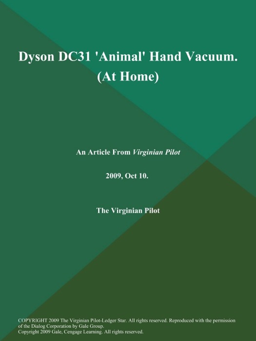 Dyson DC31 'Animal' Hand Vacuum (At Home)