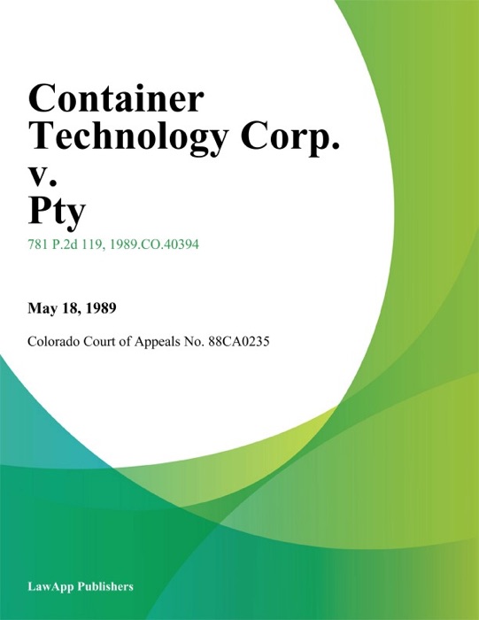 Container Technology Corp. v. Pty.