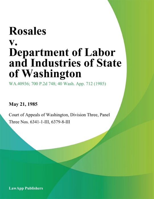 Rosales v. Department of Labor And Industries of State of Washington