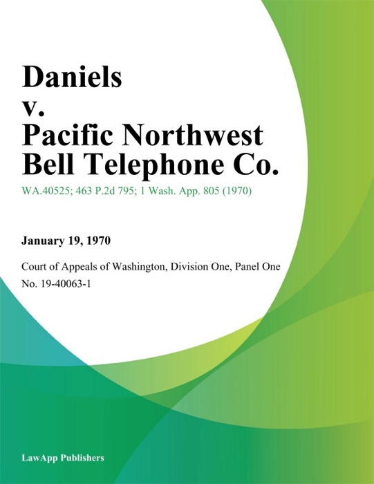 Daniels v. Pacific Northwest Bell Telephone Co.