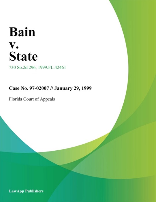 Bain V. State