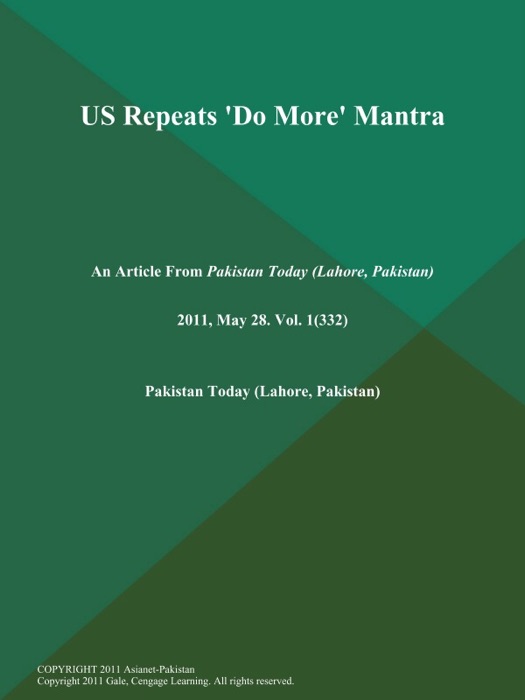 US Repeats 'Do More' Mantra