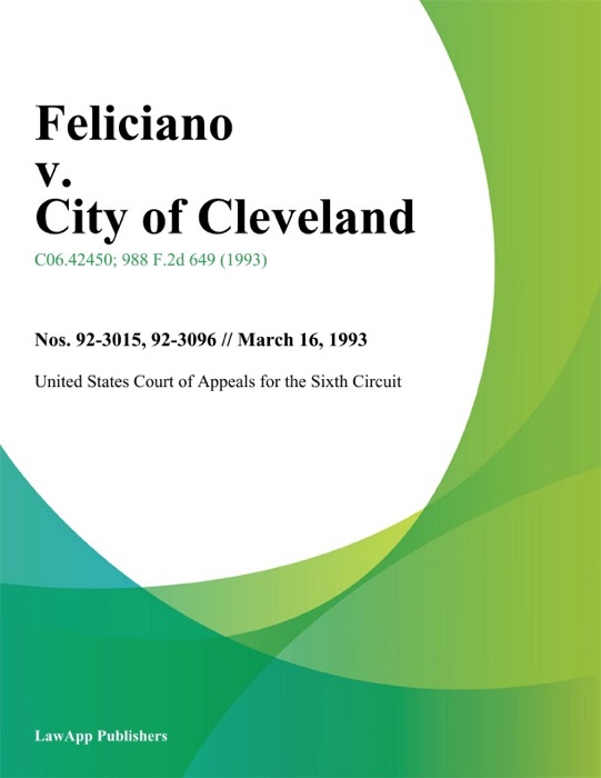 Feliciano V. City Of Cleveland