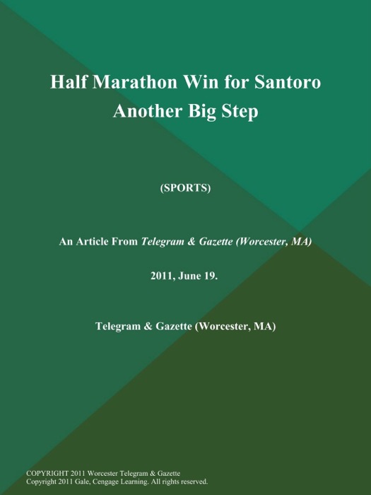 Half Marathon Win for Santoro Another Big Step (Sports)