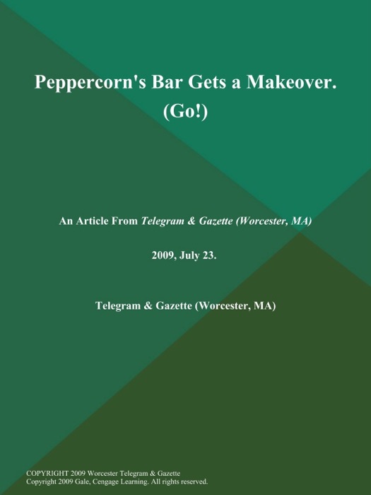 Peppercorn's Bar Gets a Makeover (Go!)