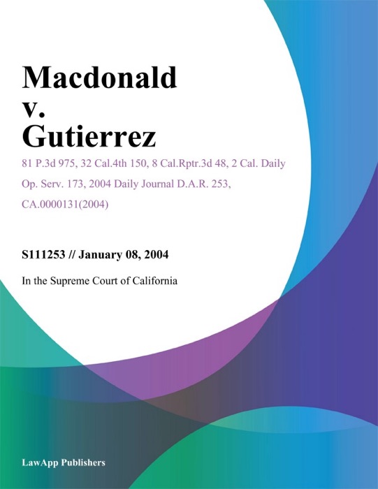 Macdonald V. Gutierrez