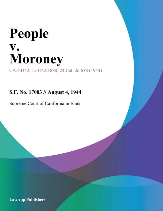 People V. Moroney