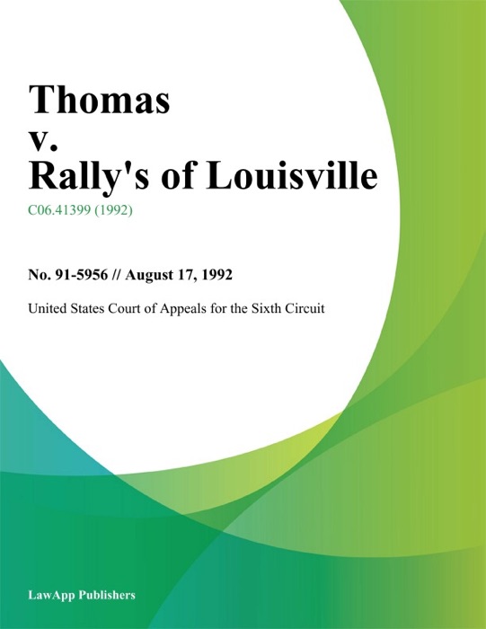 Thomas v. Rally's of Louisville