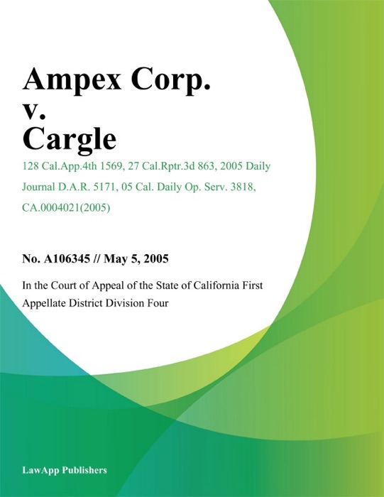 Ampex Corp. v. Cargle