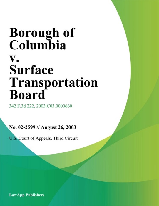 Borough of Columbia v. Surface Transportation Board