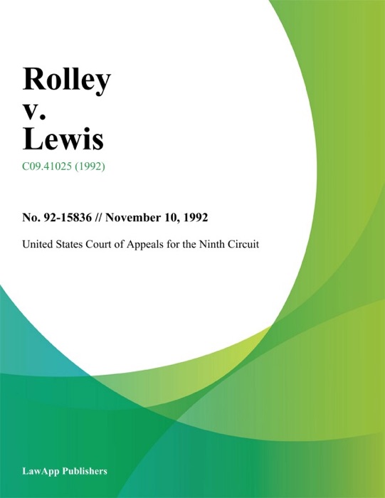 Rolley v. Lewis