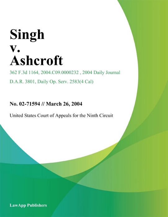Singh v. Ashcroft