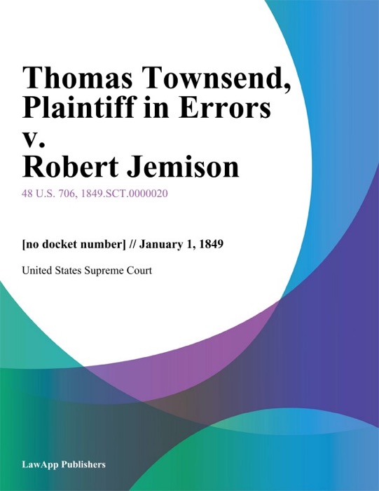 Thomas Townsend, Plaintiff in Errors v. Robert Jemison