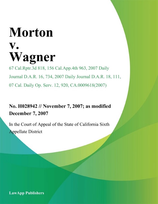 Morton v. Wagner