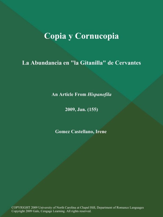Copia y Cornucopia: La Abundancia en 