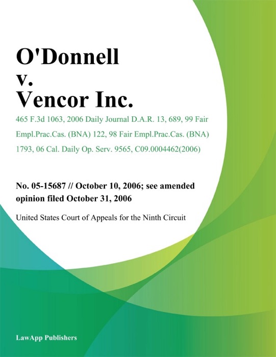 Odonnell v. Vencor Inc.