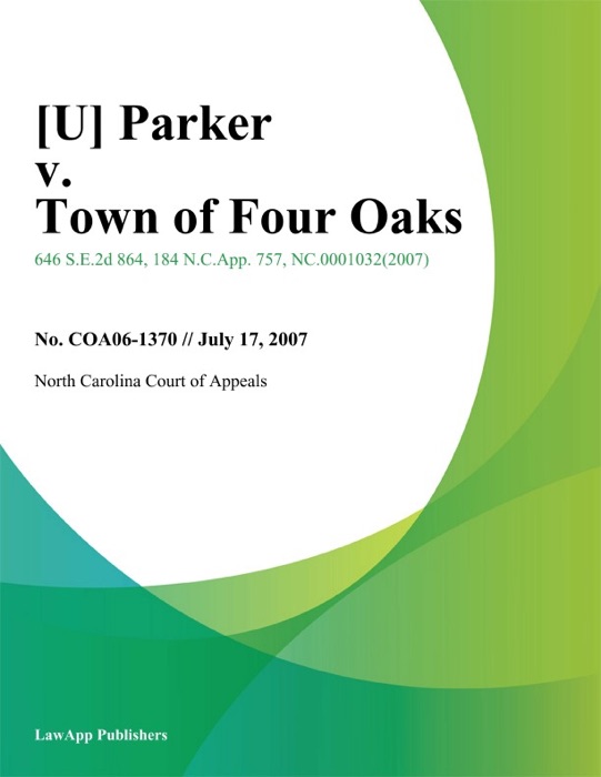 Parker v. Town of Four Oaks