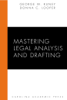 George W. Kuney & Donna C. Looper - Mastering Legal Analysis and Drafting artwork