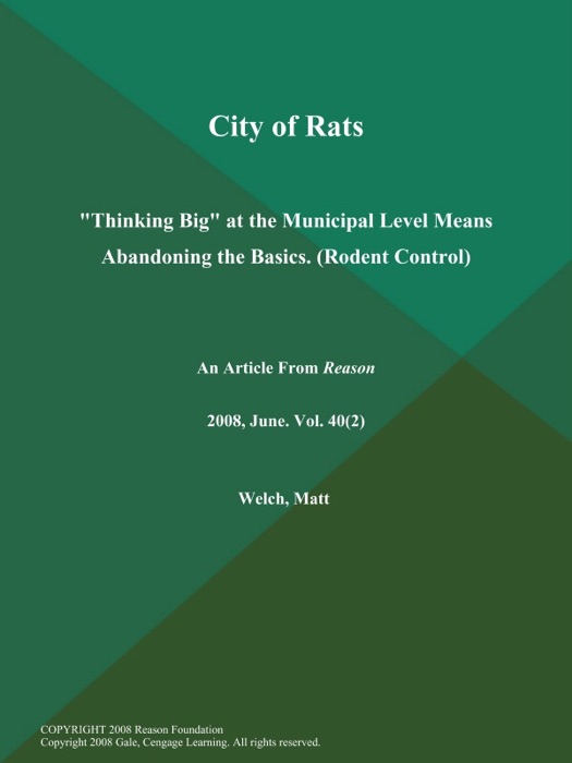City of Rats: 
