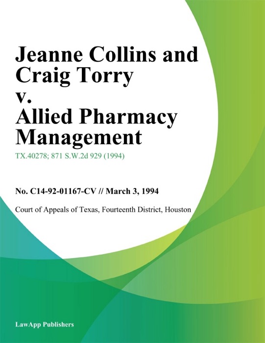 Jeanne Collins and Craig Torry v. Allied Pharmacy Management