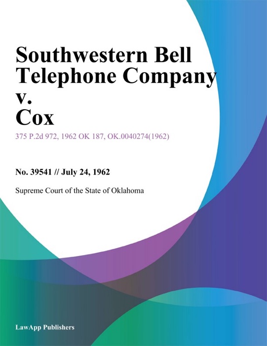 Southwestern Bell Telephone Company v. Cox