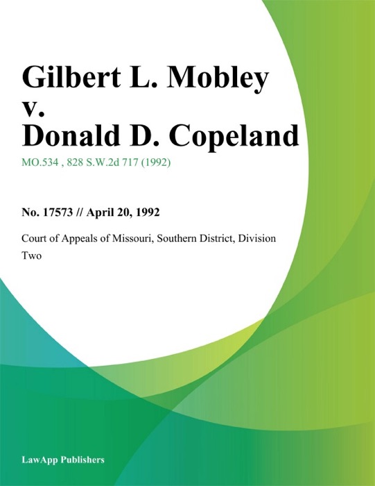 Gilbert L. Mobley v. Donald D. Copeland