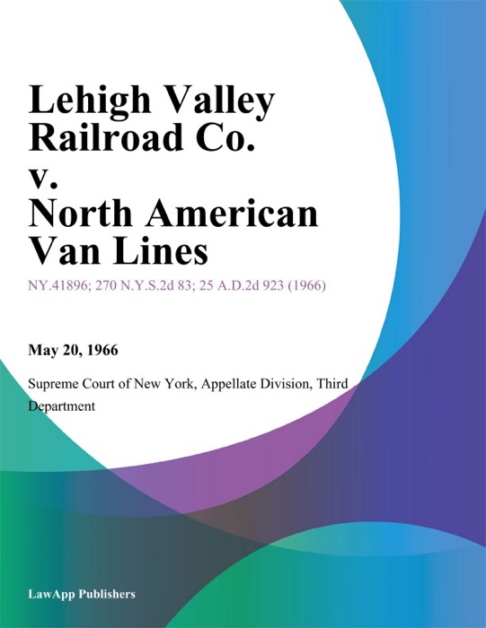 Lehigh Valley Railroad Co. v. North American Van Lines