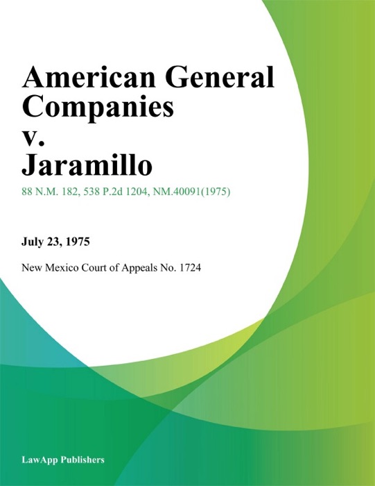 American General Companies v. Jaramillo