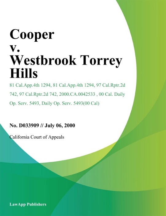 Cooper v. Westbrook Torrey Hills