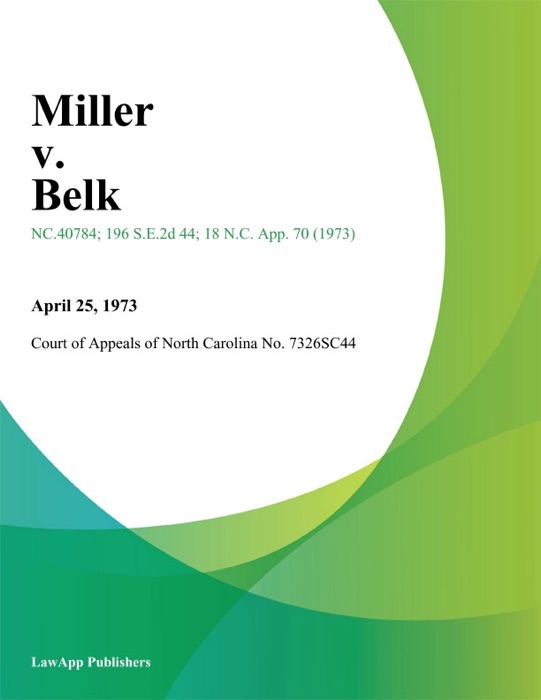 Miller v. Belk